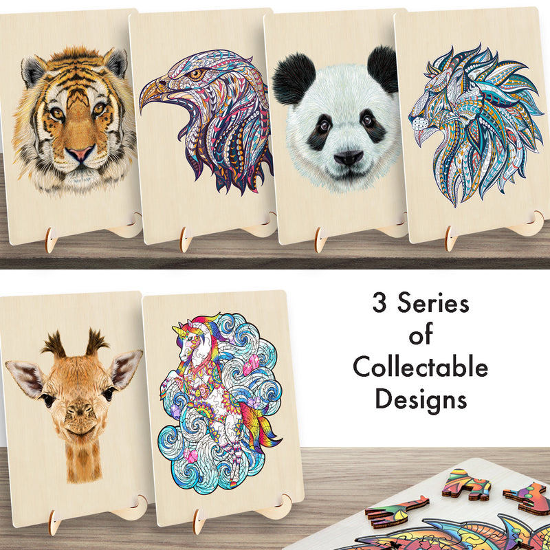 Load image into Gallery viewer, 137 Piece Wooden Jigsaw Puzzle, Elephant