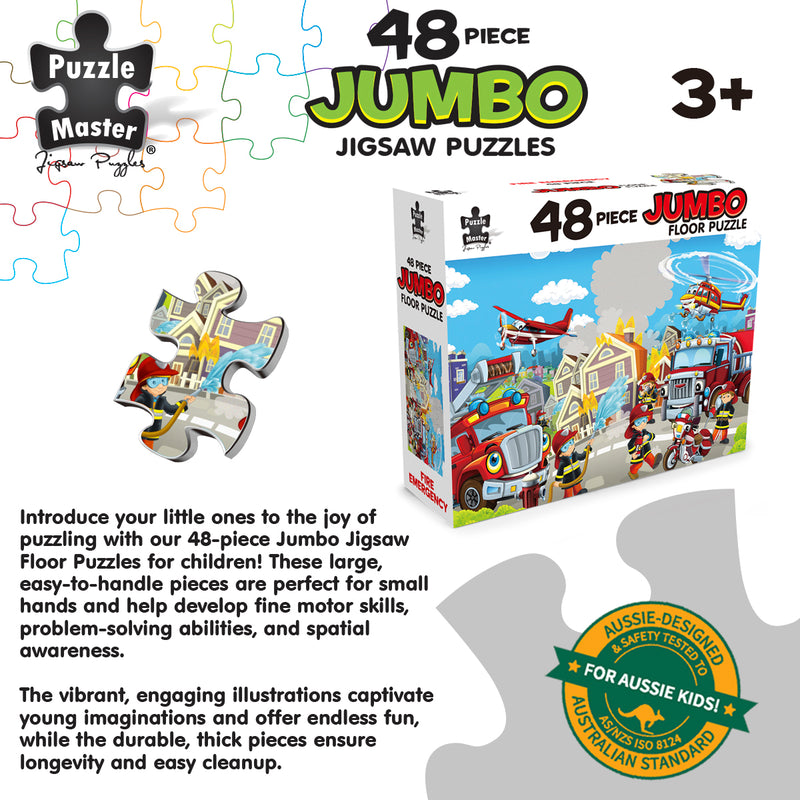 Load image into Gallery viewer, 48 Piece Jumbo Puzzles Fire Emergency