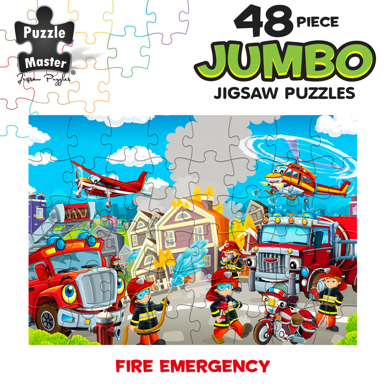 Load image into Gallery viewer, 48 Piece Jumbo Puzzles Fire Emergency