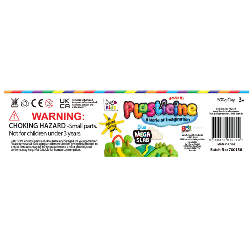 Load image into Gallery viewer, Plasticine 500 Gram Block - Blue