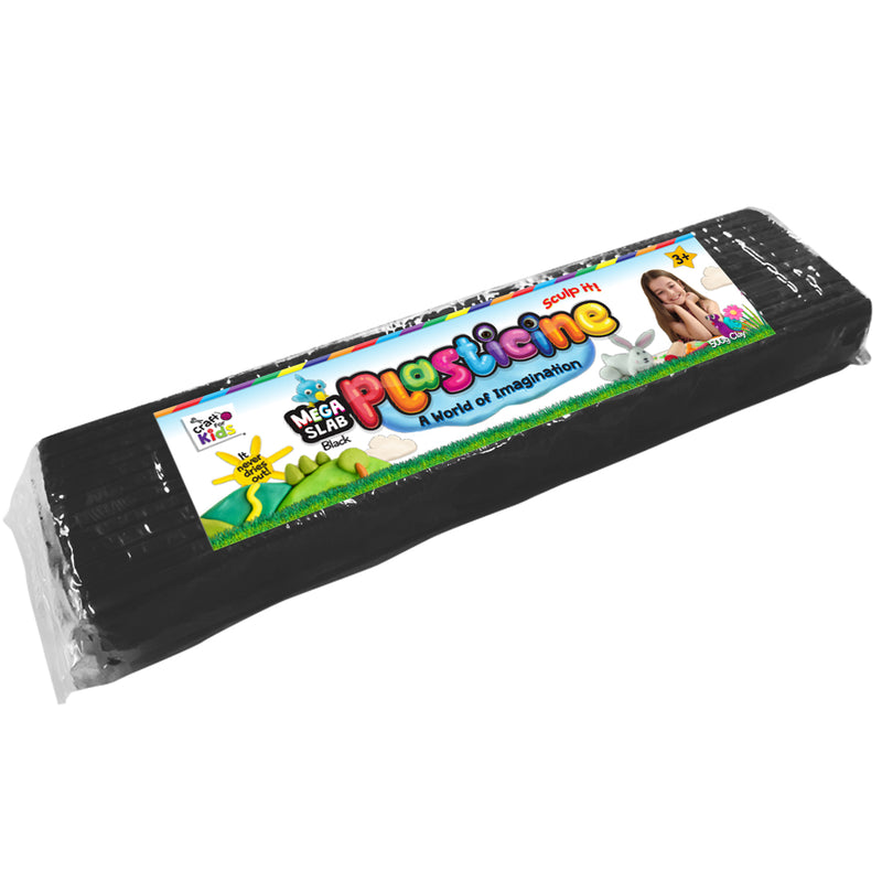 Load image into Gallery viewer, Plasticine 500 Gram Block - Black