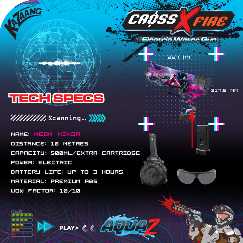 Load image into Gallery viewer, CrossXFire AquaZ - Neon Ninjas