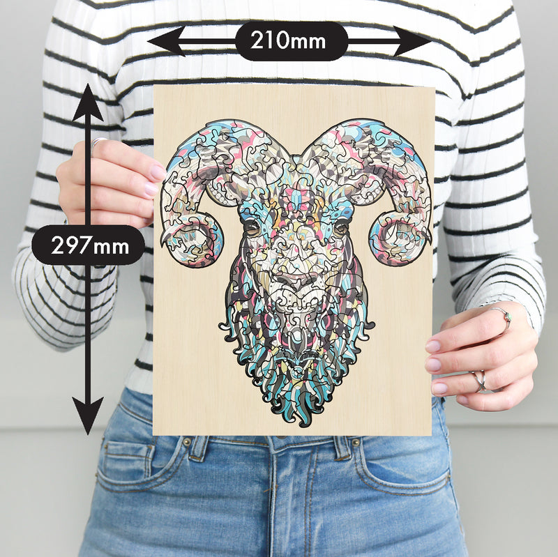 Load image into Gallery viewer, 133 Piece Wooden Jigsaw Puzzle, Ram