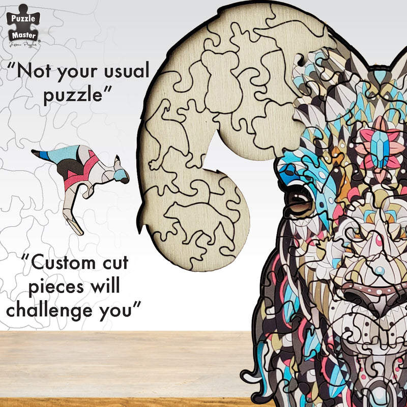 Load image into Gallery viewer, 133 Piece Wooden Jigsaw Puzzle, Ram