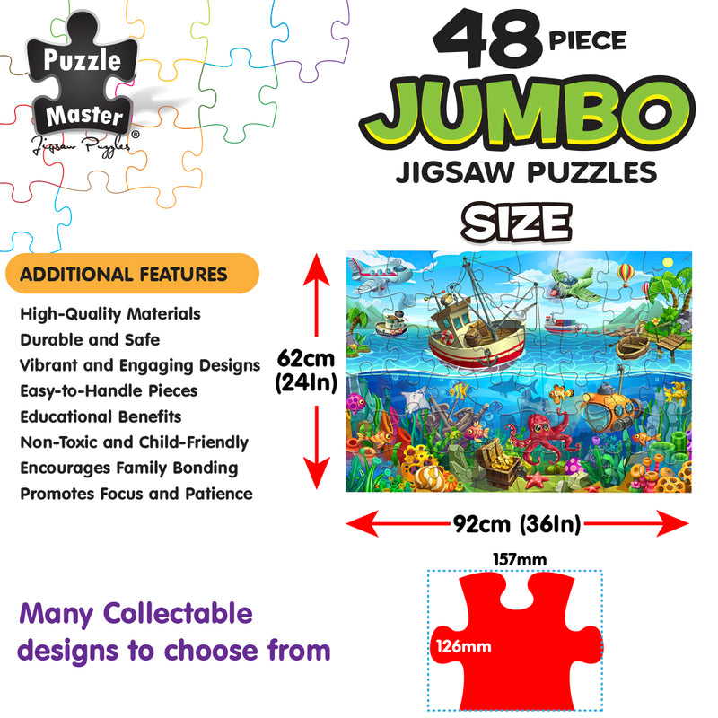 Load image into Gallery viewer, 48 Piece Jumbo Floor Puzzle Fisherman’s Wharf - view 2