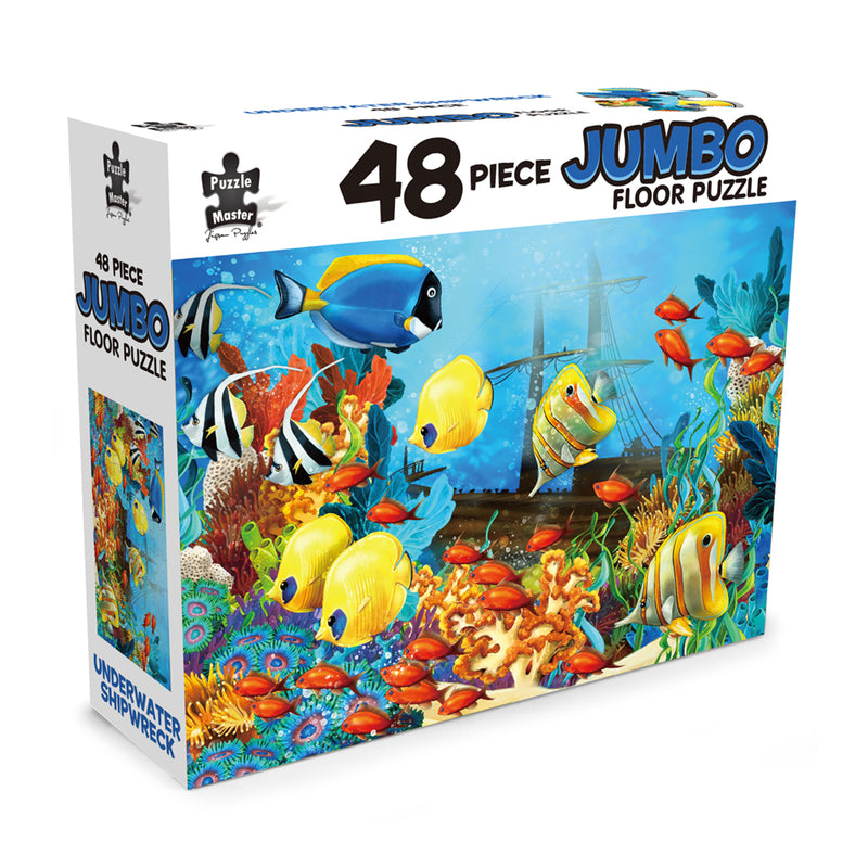 Load image into Gallery viewer, 48 Piece Jumbo Floor Puzzle Underwater Shipwreck