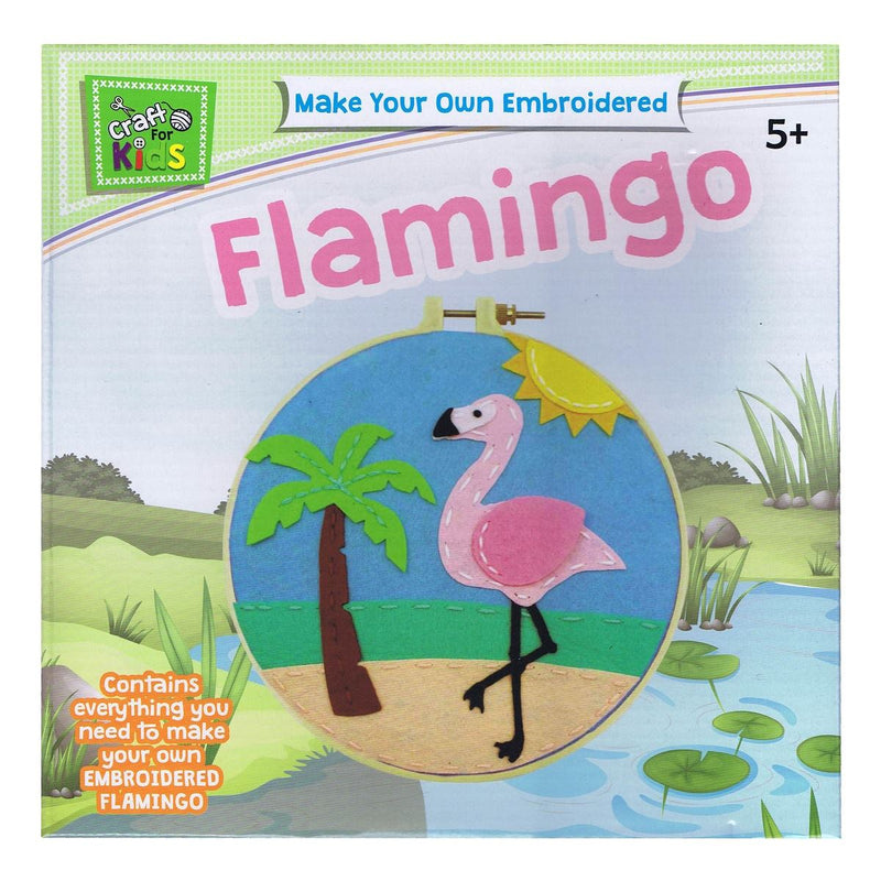 Load image into Gallery viewer, Make Your Own Embroidered Flamingo