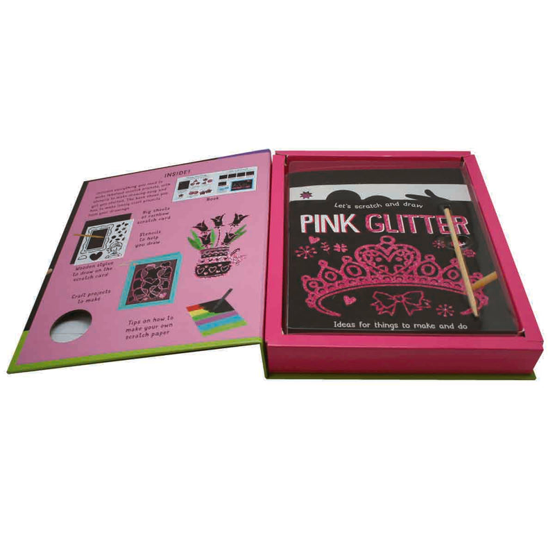 Load image into Gallery viewer, Let's Scratch and Draw - Pink Glitter