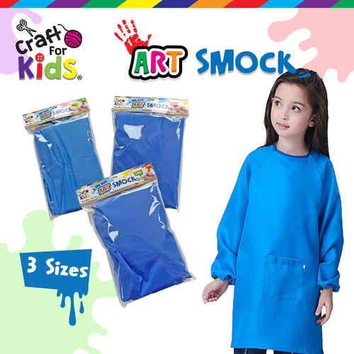 Long Sleeve Art Smock - Small 52cm(W) x 70cm(L)