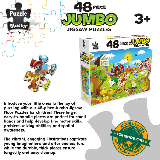 48 Piece Jumbo Floor Puzzle Farmyard Friends