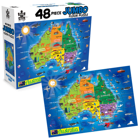 48 Piece Jumbo Floor Puzzle Aussie Map