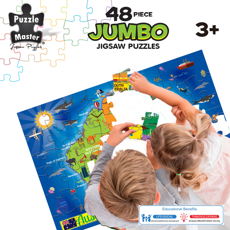 Load image into Gallery viewer, 48 Piece Jumbo Floor Puzzle Aussie Map
