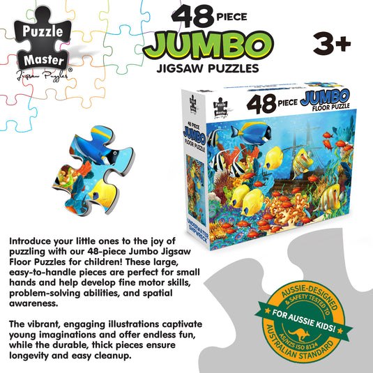 48 Piece Jumbo Floor Puzzle Underwater Shipwreck