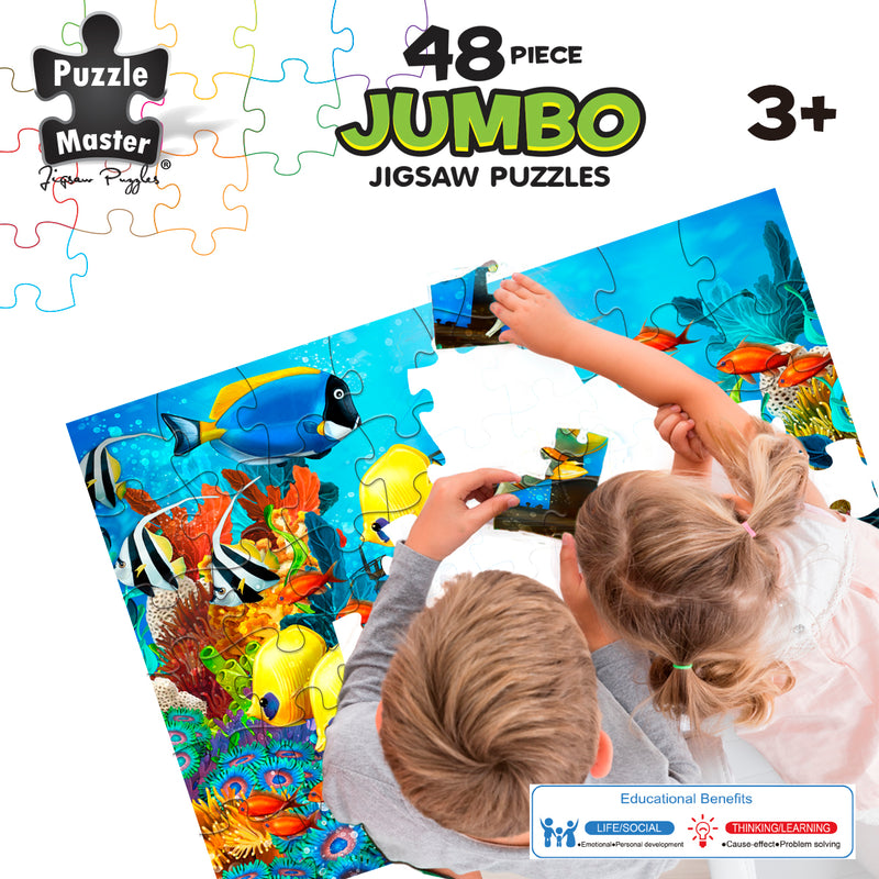 Load image into Gallery viewer, 48 Piece Jumbo Floor Puzzle Underwater Shipwreck
