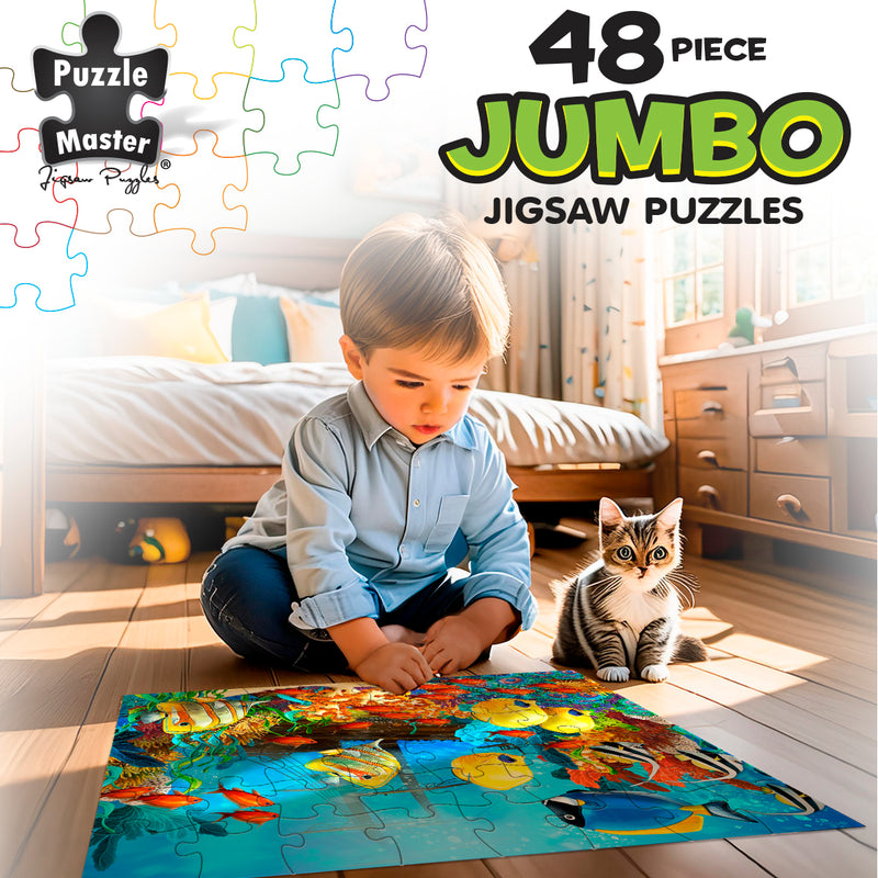 Load image into Gallery viewer, 48 Piece Jumbo Floor Puzzle Underwater Shipwreck
