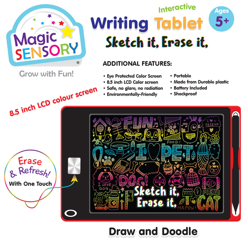 Load image into Gallery viewer, Interactive LCD Writing Tablet - Red Pet (USB Rechargeable)
