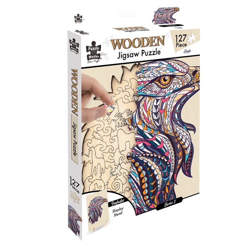 Load image into Gallery viewer, 127 Piece Wooden Jigsaw Puzzle, Eagle
