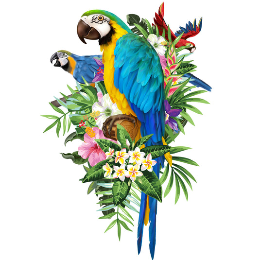 128 Piece Wooden Jigsaw Puzzle, Macaw