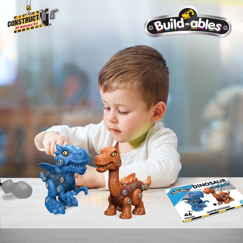 Load image into Gallery viewer, Build-ables Dinosaurs 2 in 1 Cretaceous
