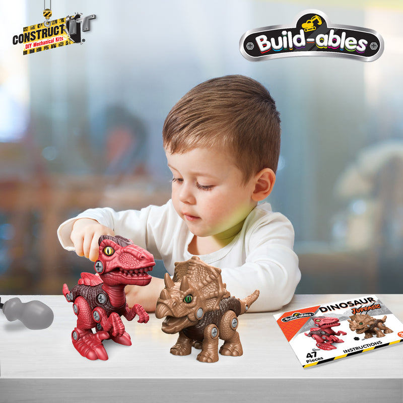 Load image into Gallery viewer, Build-ables Dinosaurs 2 in 1 Jurassic
