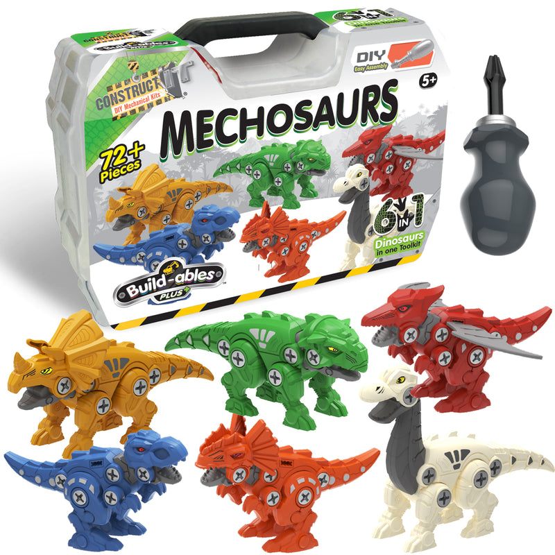 Load image into Gallery viewer, Build-ables Plus 6 in 1 Mechosaurs Pack
