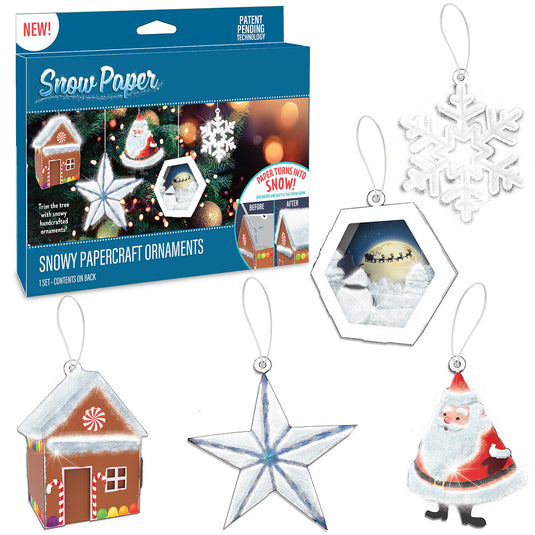 Snowy Papercraft Ornaments