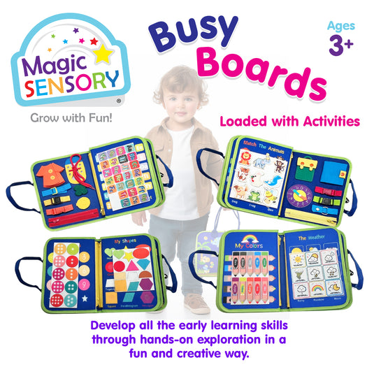 Busy Board Blue