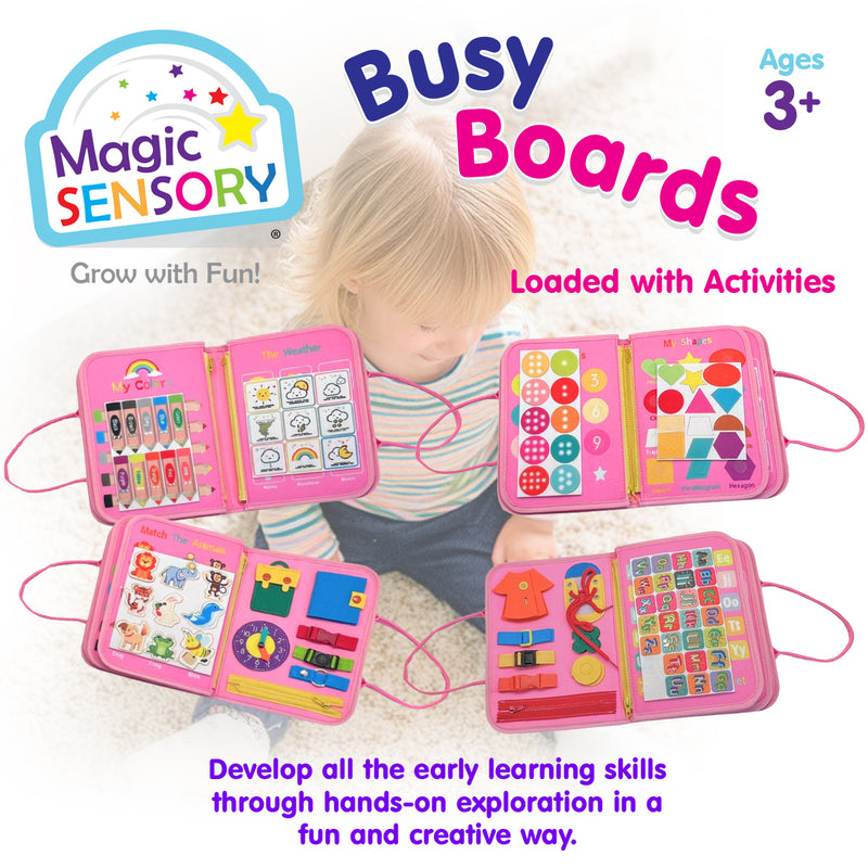 Load image into Gallery viewer, Busy Board Pink
