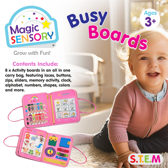 Busy Board Pink