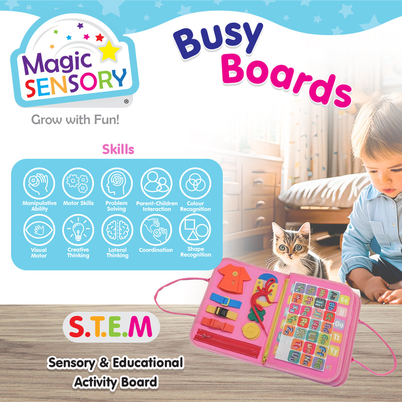 Load image into Gallery viewer, Busy Board Pink
