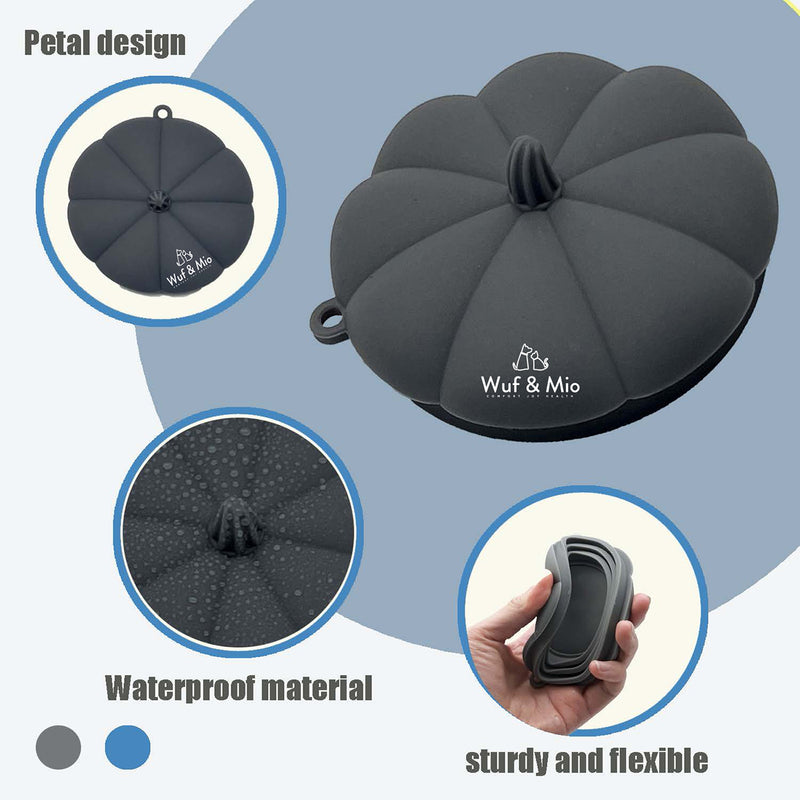 Load image into Gallery viewer, Wuf &amp; Mio Silicone Pet Food Can Covers - 2-Pack with Scoop &amp; Storage Pouch
