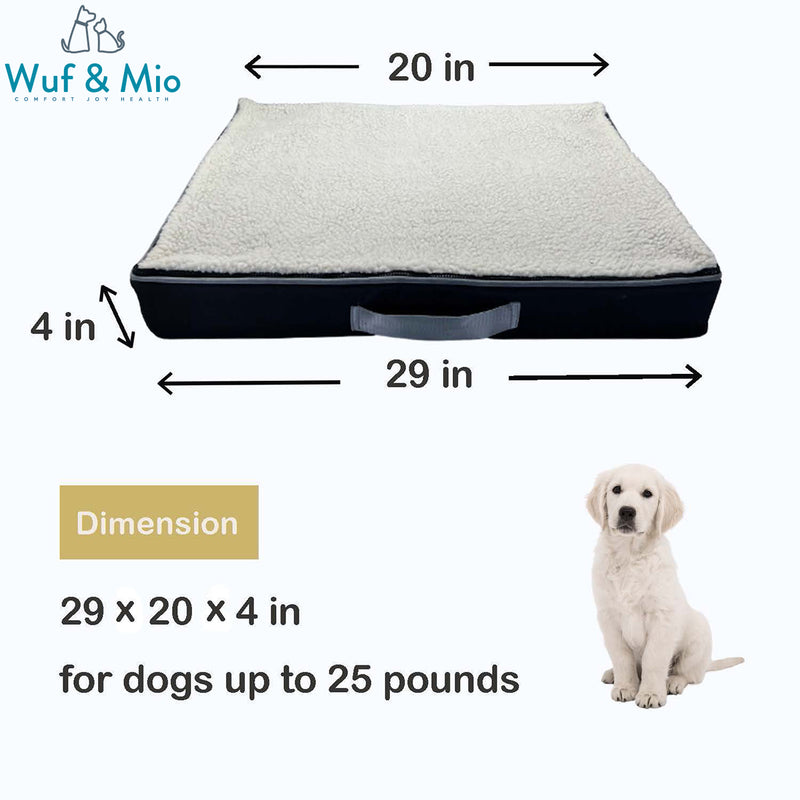 Load image into Gallery viewer, Wuf &amp; Mio Orthopedic Memory Foam Pet Bed - Comfort Meets Support
