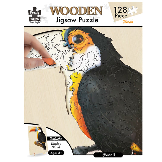 135 Piece Wooden Jigsaw Puzzle, Toucan