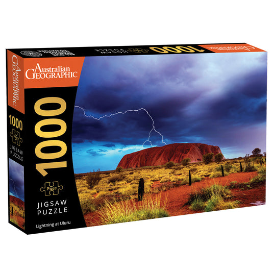 Australian Geographic 1000 Piece Puzzle: Lightning at Uluru