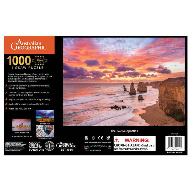 Load image into Gallery viewer, Australian Geographic 1000 Piece Jigsaw Twelve Apostles

