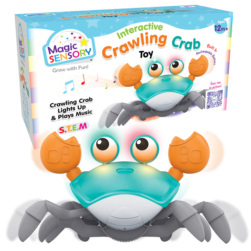 Load image into Gallery viewer, Interactive Crawling Crab (Blue)
