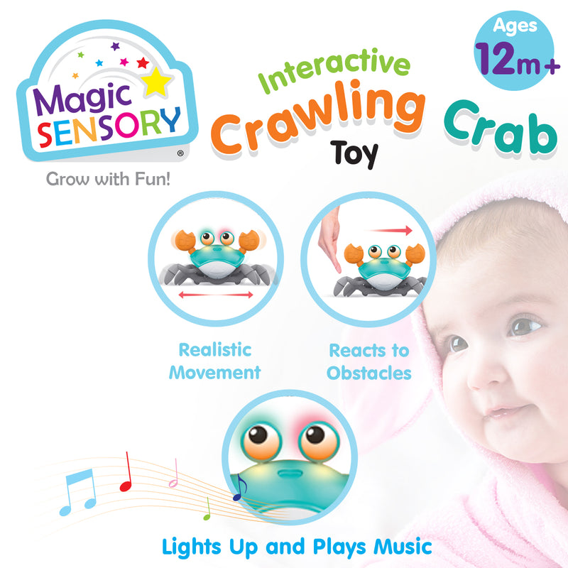 Load image into Gallery viewer, Interactive Crawling Crab (Blue)
