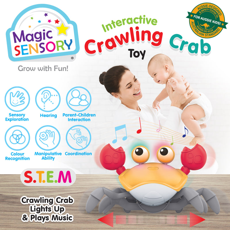 Load image into Gallery viewer, Interactive Crawling Crab (Orange)
