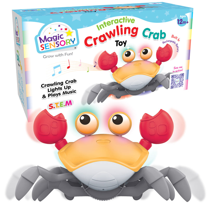 Load image into Gallery viewer, Interactive Crawling Crab (Orange)
