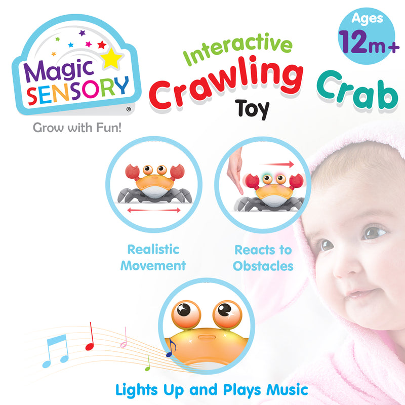 Load image into Gallery viewer, Interactive Crawling Crab (Orange)
