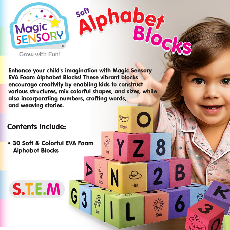Load image into Gallery viewer, Alphabet &amp; Number Foam Blocks
