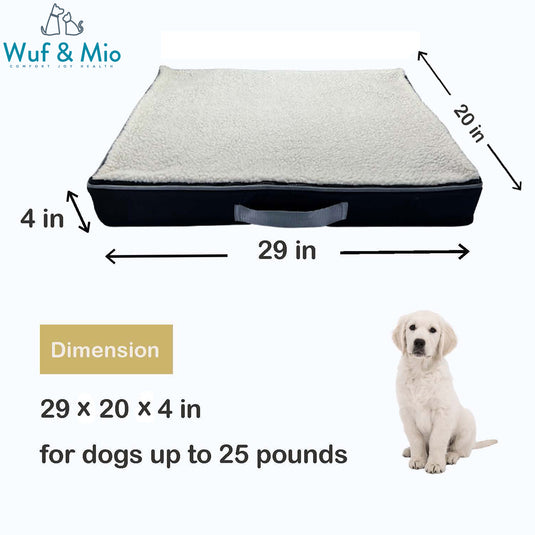 Wuf & Mio Orthopedic Memory Foam Pet Bed - Comfort Meets Support