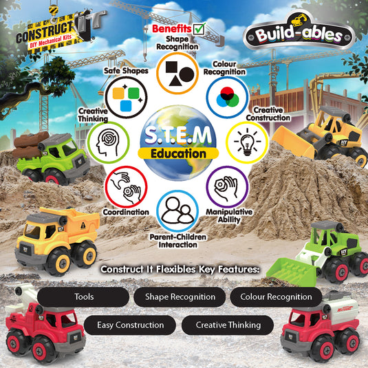 Build-ables - Construction Vehicles 2 in 1