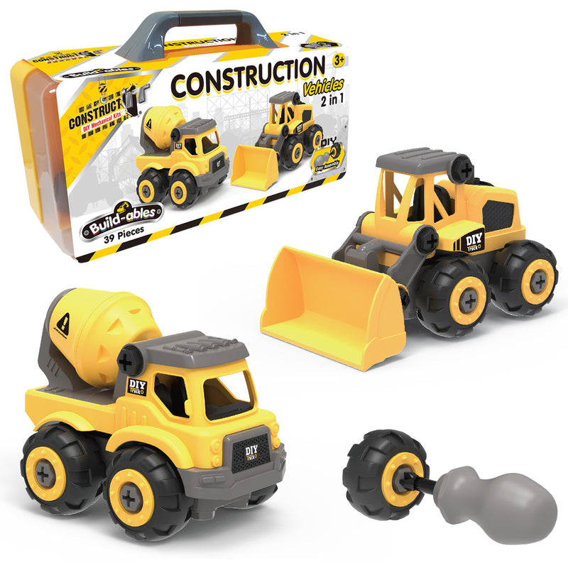 Load image into Gallery viewer, Build-ables - Construction Vehicles 2 in 1
