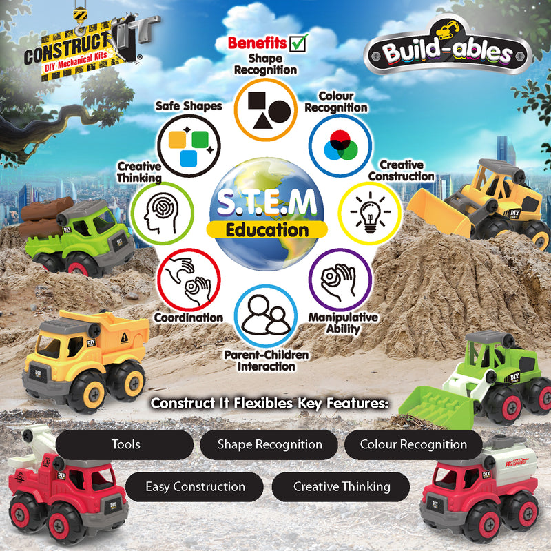 Load image into Gallery viewer, Build-ables - Fire Rescue Vehicles 2 in 1
