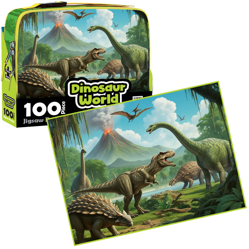 Load image into Gallery viewer, 100 Piece Lunch Box Puzzle Dinosaur World AR Edition - view 2
