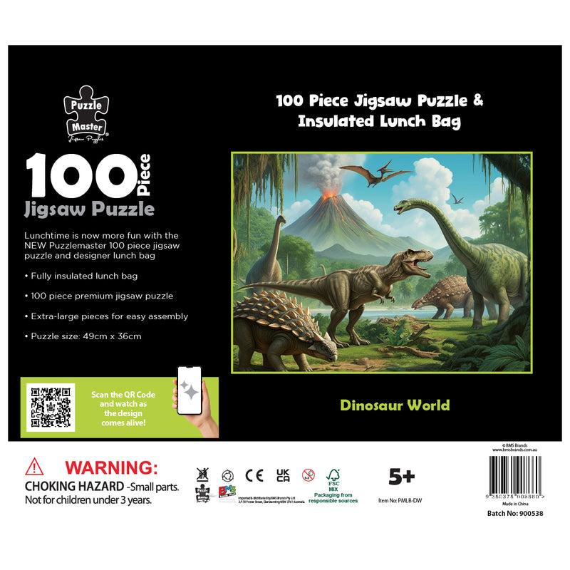 Load image into Gallery viewer, 100 Piece Lunch Box Puzzle Dinosaur World AR Edition - view 5
