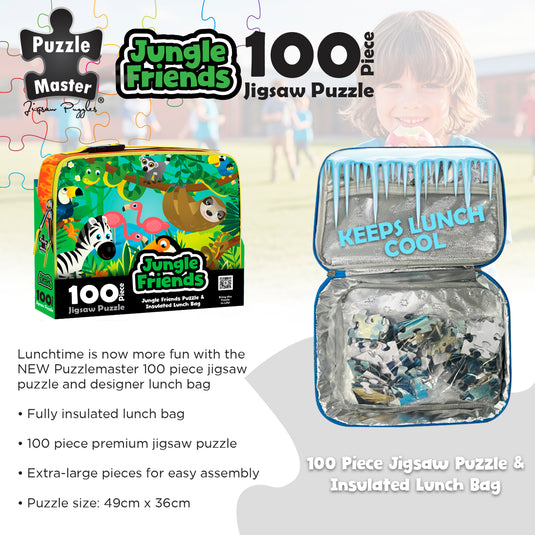 100 Piece Lunch Box Puzzle Jungle Friends AR Edition - view 3