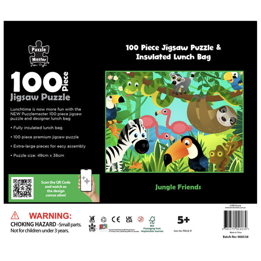 100 Piece Lunch Box Puzzle Jungle Friends AR Edition - view 5