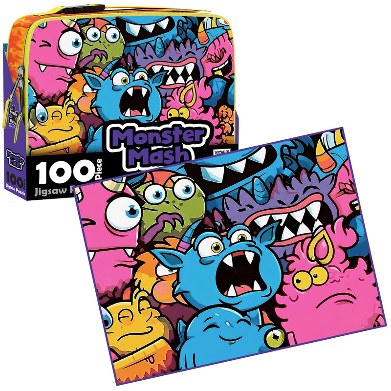 Load image into Gallery viewer, 100 Piece Lunch Box Puzzle Monster Mash AR Edition - view 2
